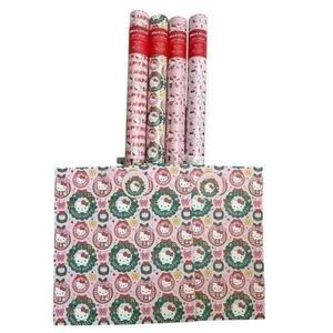 Hello Kitty Happy Holiday's Pink Wrapping Paper Set
